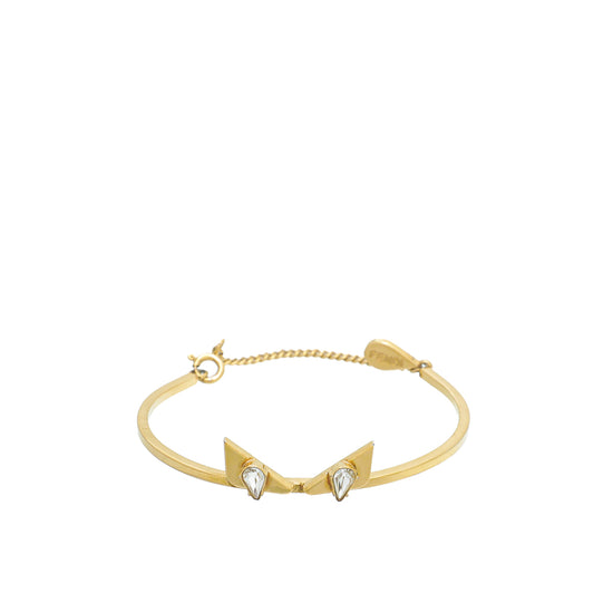 Fendi FF Enamel Gold Tone Bracelet M Fendi | TLC